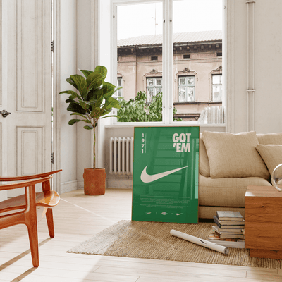 Nike Origins Green Poster - Posters, Prints & Wall Art | HYPE Posters