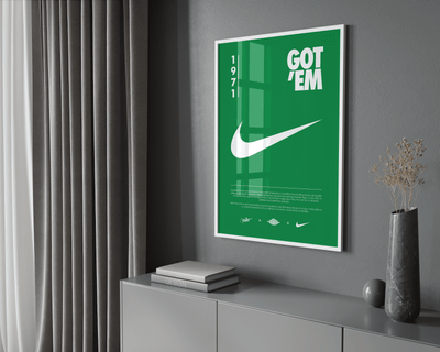 Nike Origins Green Poster - Posters, Prints & Wall Art | HYPE Posters