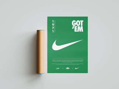 Nike Origins Green Poster - Posters, Prints & Wall Art | HYPE Posters