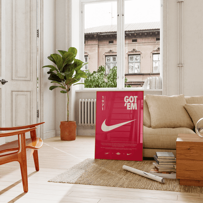 Nike Origins Red Poster - Posters, Prints & Wall Art | HYPE Posters