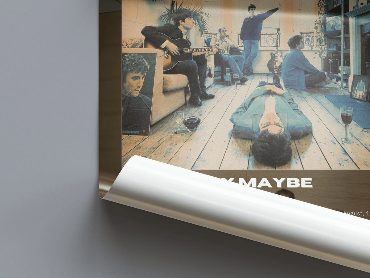 Oasis 'Definitely Maybe' Album Poster - Posters, Prints & Wall Art | HYPE Posters