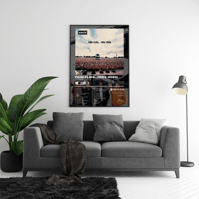 Oasis 'Time Flies...1994-2009' Album Poster - Posters, Prints & Wall Art | HYPE Posters
