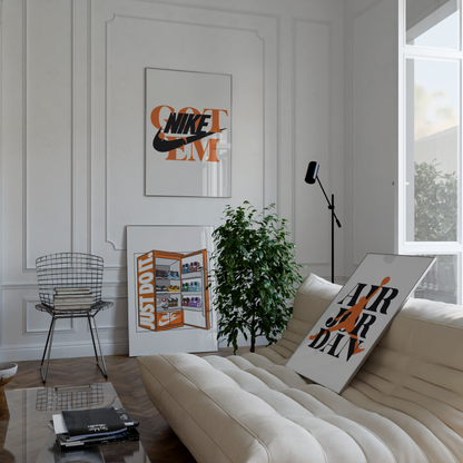 Nike Orange Aesthetic Poster Set | Hype Posters