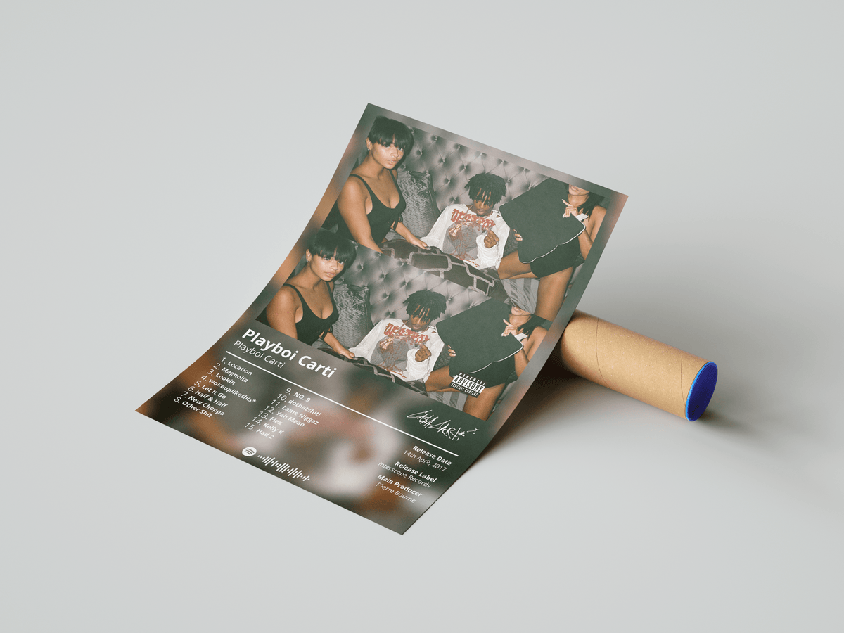 Playboi Carti 'Playboi Carti' Album Poster - Posters, Prints & Wall Art | HYPE Posters