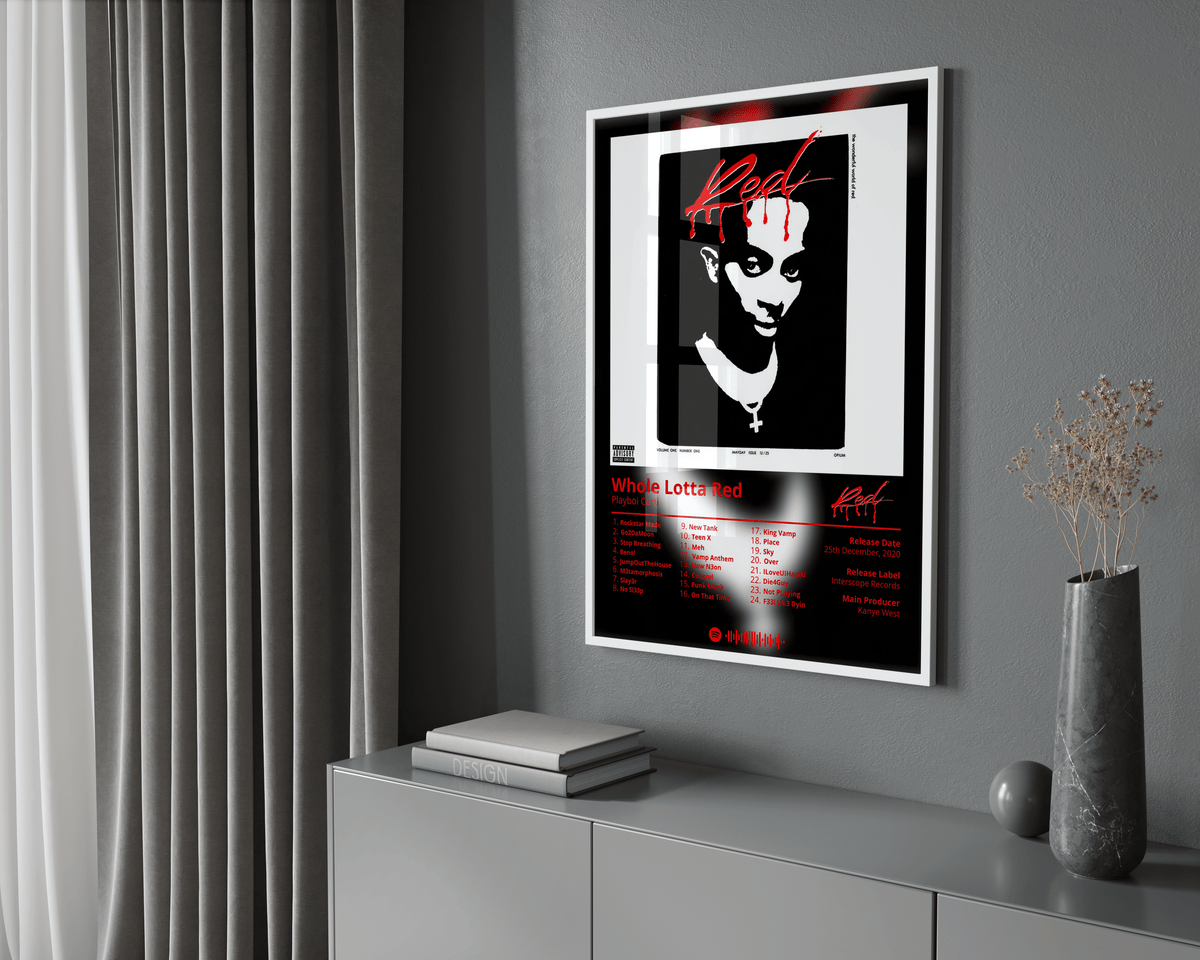 Playboi Carti - "Whole Lotta Red" Album Poster - Posters, Prints & Wall Art | HYPE Posters