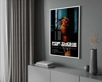 Pop Smoke Discography Poster - Posters, Prints & Wall Art | HYPE Posters