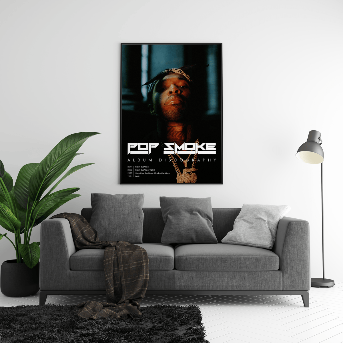 Pop Smoke Discography Poster - Posters, Prints & Wall Art | HYPE Posters