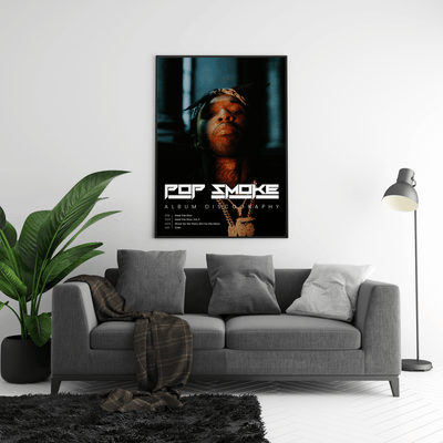 Pop Smoke Discography Poster - Posters, Prints & Wall Art | HYPE Posters