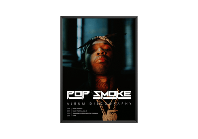 Pop Smoke Discography Poster - Posters, Prints & Wall Art | HYPE Posters