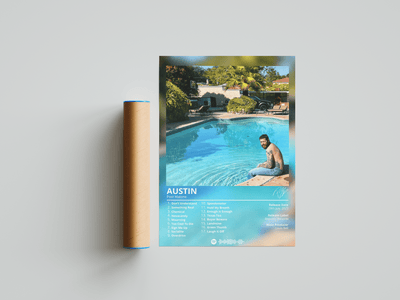 Post Malone 'Austin' Album Poster - Posters, Prints & Wall Art | HYPE Posters