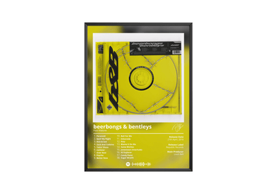 Post Malone 'Beerbongs & Bentleys' Album Poster - Posters, Prints & Wall Art | HYPE Posters