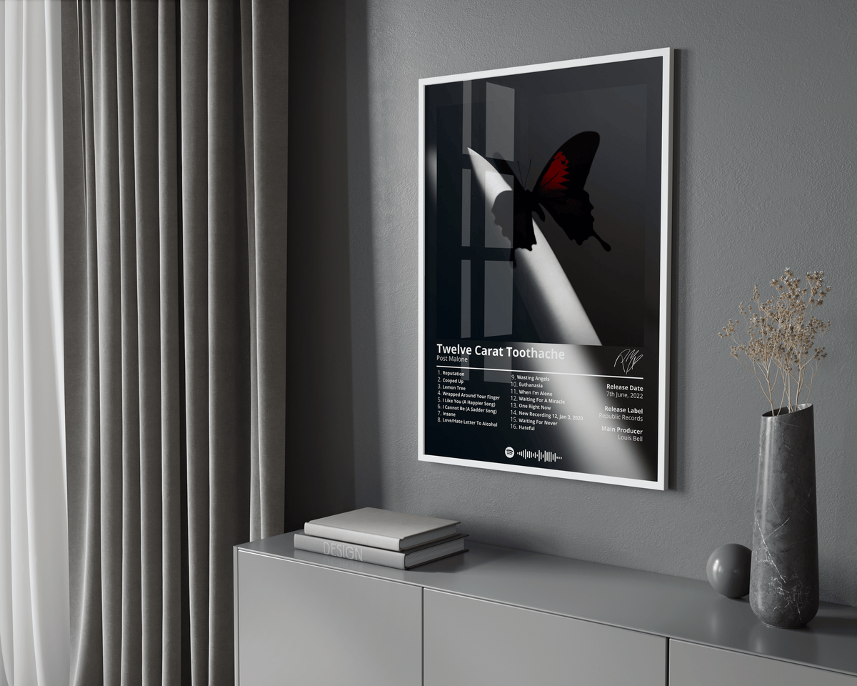 Post Malone 'Twelve Carat Toothache' Album Poster - Posters, Prints & Wall Art | HYPE Posters