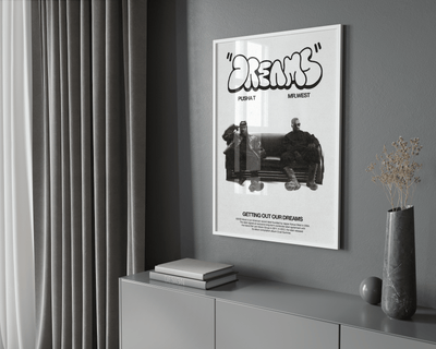 Pusha T & Kanye West 'Dreams' Poster - Posters, Prints & Wall Art | HYPE Posters