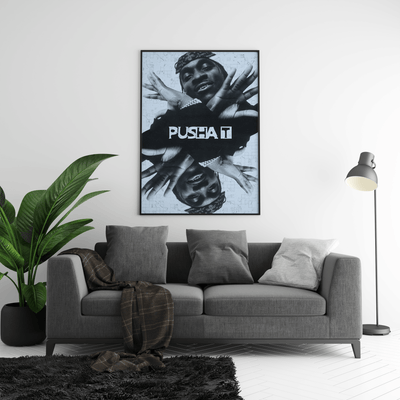 Pusha T 'Mirrored' Poster - Posters, Prints & Wall Art | HYPE Posters