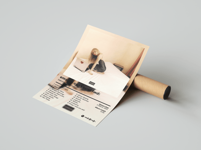 Sabrina Carpenter 'emails i cant send fwd' Album Poster - Posters, Prints & Wall Art | HYPE Posters