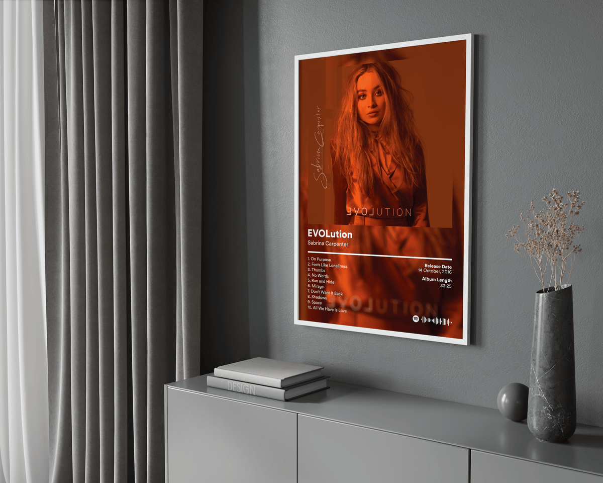 Sabrina Carpenter 'EVOLution' Album Poster - Posters, Prints & Wall Art | HYPE Posters