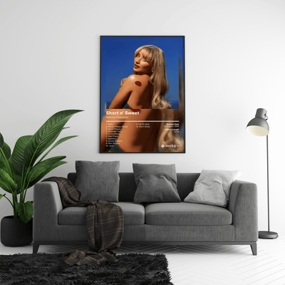 Sabrina Carpenter 'Short n Sweet' Album Poster - Posters, Prints & Wall Art | HYPE Posters
