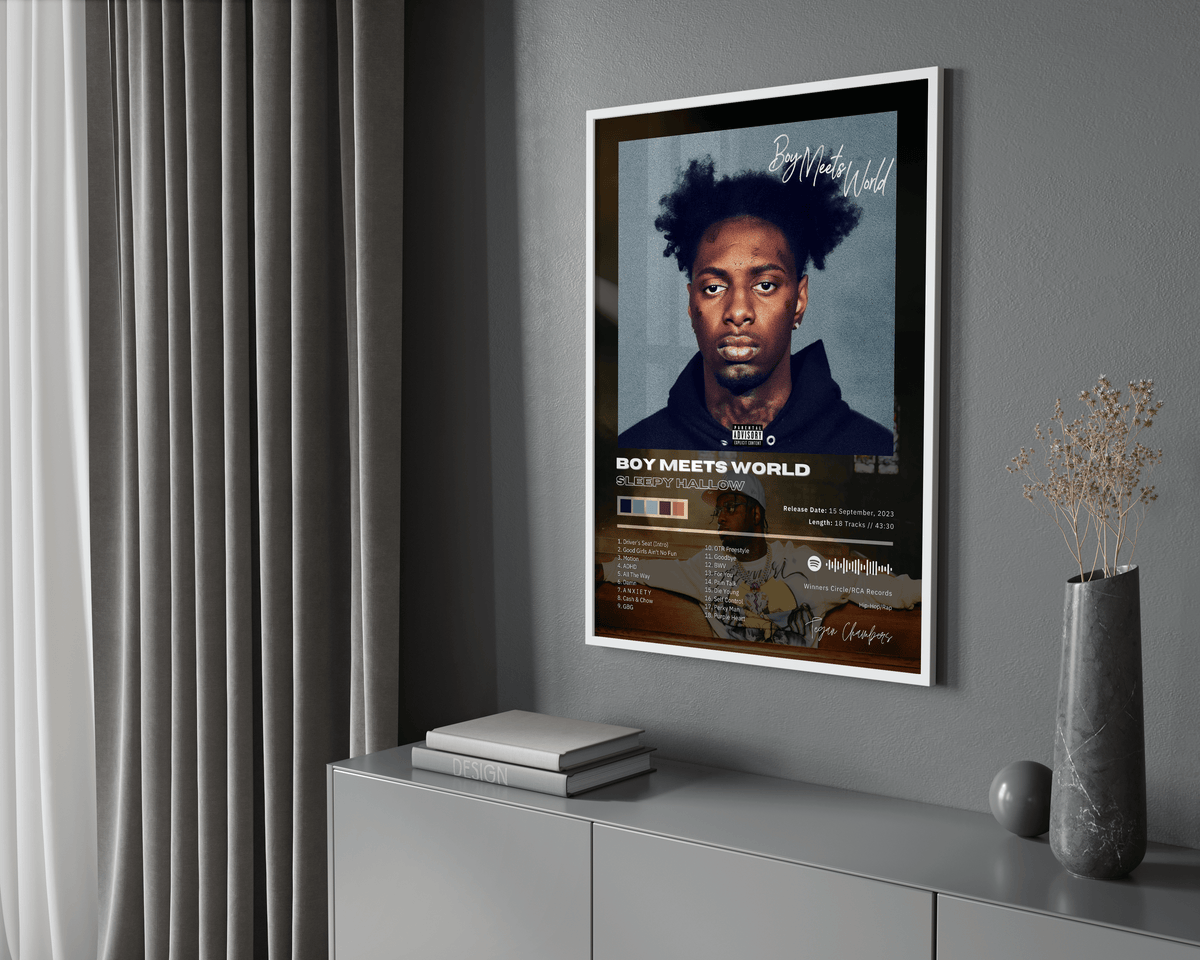 Sleepy Hallow 'Boy Meets World' Album Poster - Posters, Prints & Wall Art | HYPE Posters