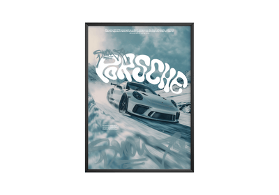 Snowy Porsche 911 GT3 Poster - Posters, Prints & Wall Art | HYPE Posters