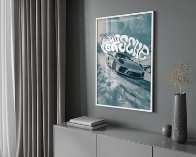 Snowy Porsche 911 GT3 Poster - Posters, Prints & Wall Art | HYPE Posters