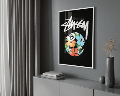 Stussy Flower 8 Ball Poster - Posters, Prints & Wall Art | HYPE Posters