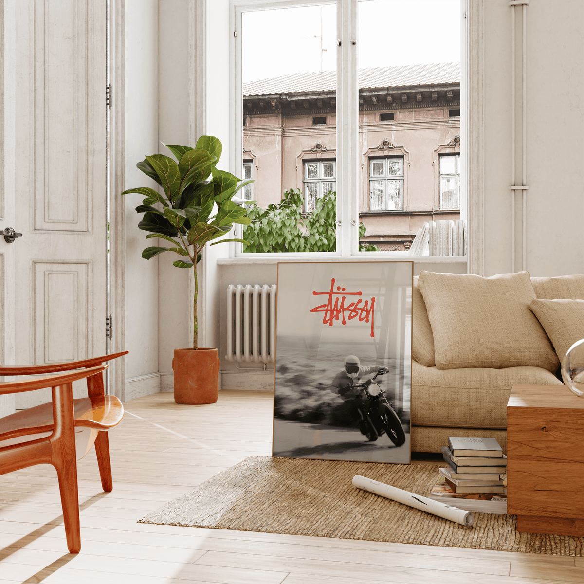 Stussy Motorbike Motion Poster - Posters, Prints & Wall Art | HYPE Posters
