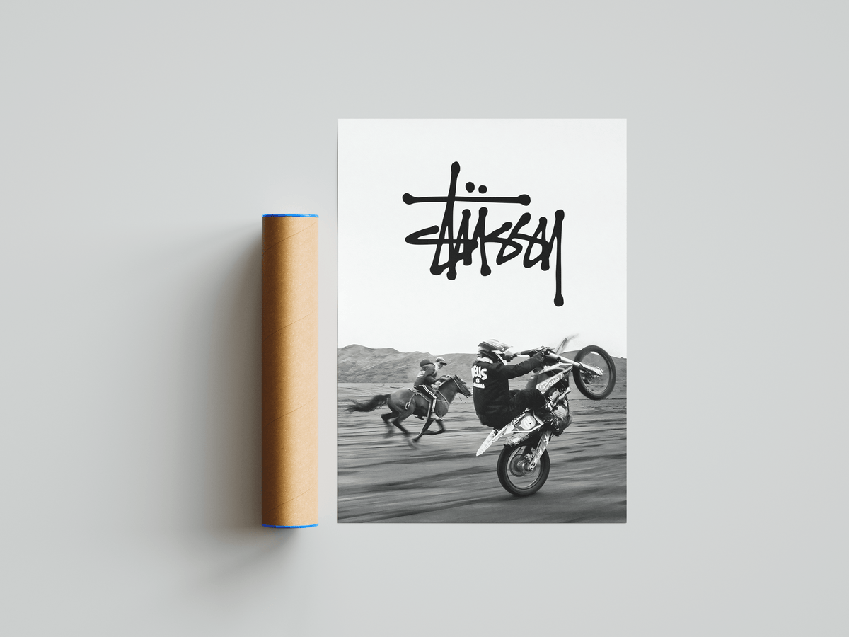 Stussy Motorbike Poster - Posters, Prints & Wall Art | HYPE Posters