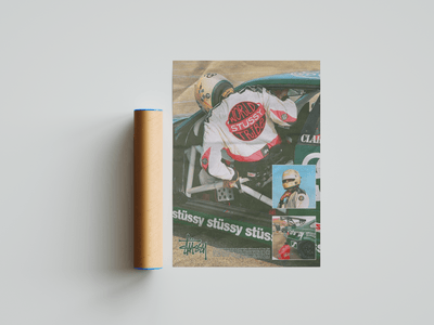 Stussy Motorsport Poster - Posters, Prints & Wall Art | HYPE Posters