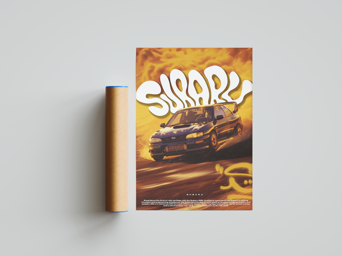 Subaru 22B Poster - Posters, Prints & Wall Art | HYPE Posters