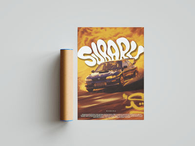 Subaru 22B Poster - Posters, Prints & Wall Art | HYPE Posters