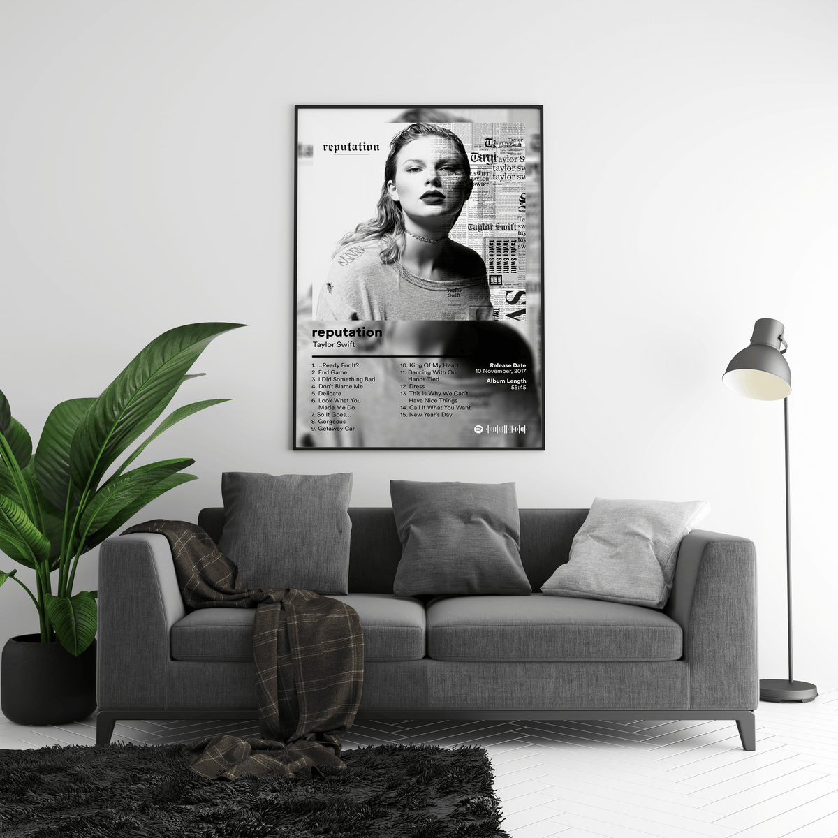 Taylor Swift 'reputation' Album Poster - Posters, Prints & Wall Art | HYPE Posters