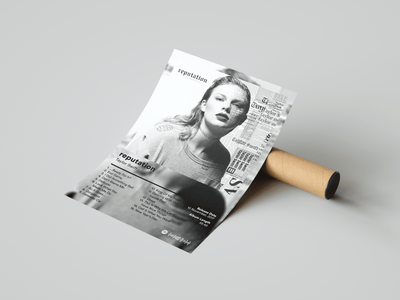 Taylor Swift 'reputation' Album Poster - Posters, Prints & Wall Art | HYPE Posters