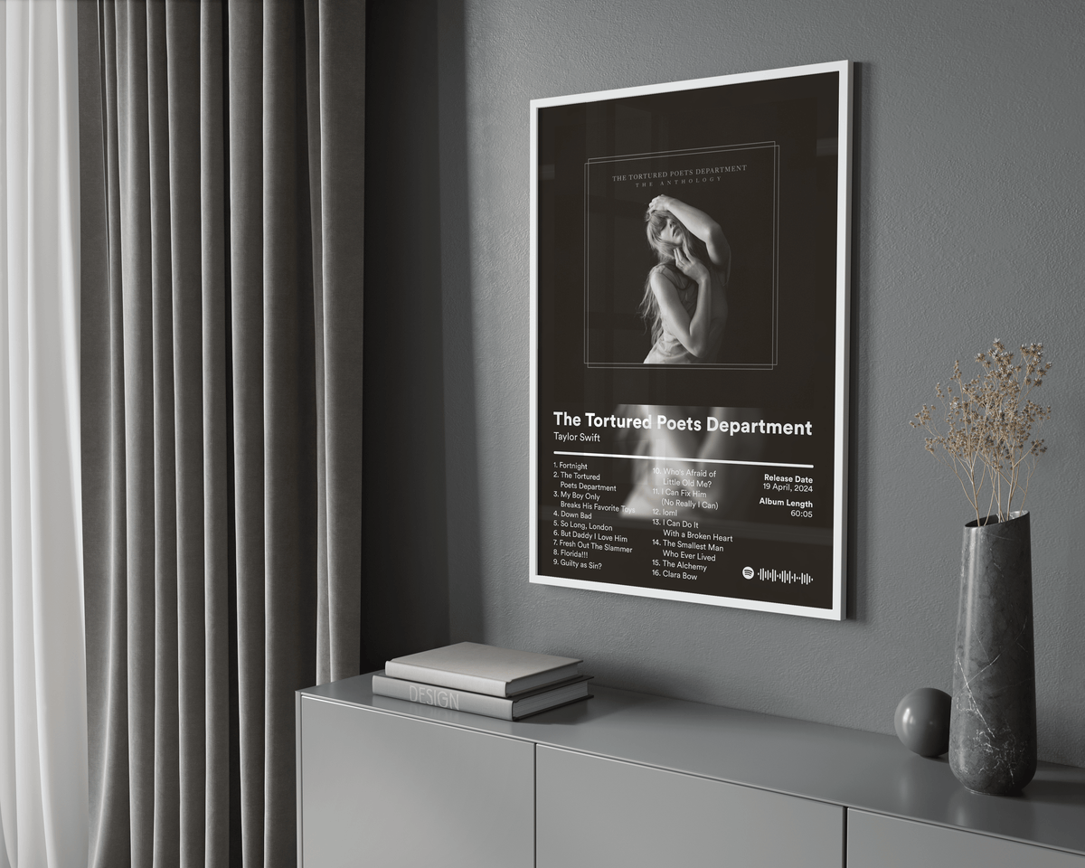 Taylor Swift 'The Tortured Poets Department' Album Poster - Posters, Prints & Wall Art | HYPE Posters