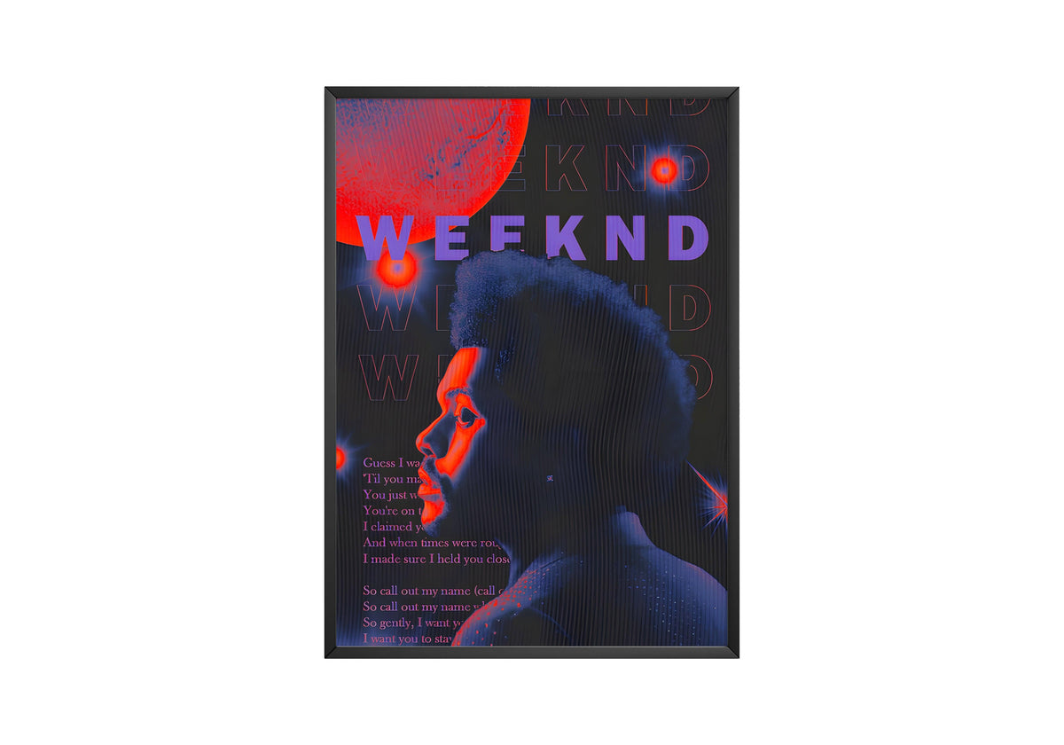 The Weeknd 'Planetary' Poster - Posters, Prints & Wall Art | HYPE Posters