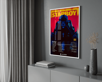 The Weeknd 'Starboy' Album Poster - Posters, Prints & Wall Art | HYPE Posters