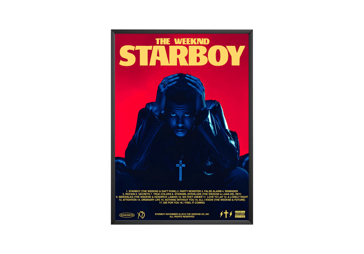 The Weeknd 'Starboy' Poster - Posters, Prints & Wall Art | HYPE Posters
