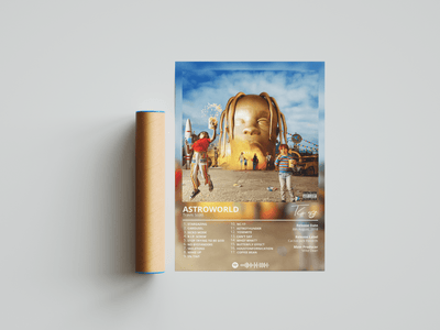 Travis Scott 'Astroworld' Album Poster - Posters, Prints & Wall Art | HYPE Posters