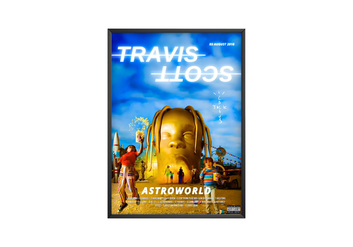 Travis Scott 'Astroworld' Poster - Posters, Prints & Wall Art | HYPE Posters