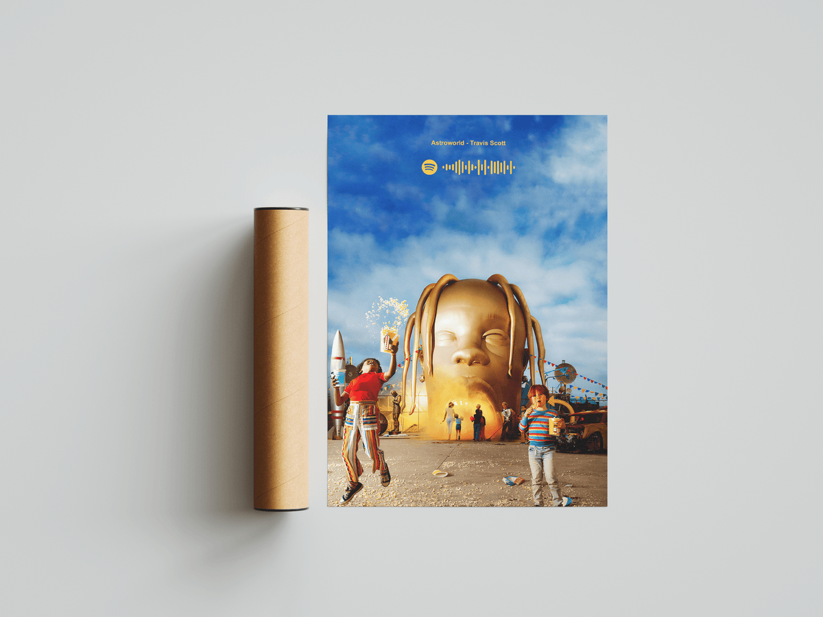 Travis Scott 'Astroworld' Spotify Poster - Posters, Prints & Wall Art | HYPE Posters
