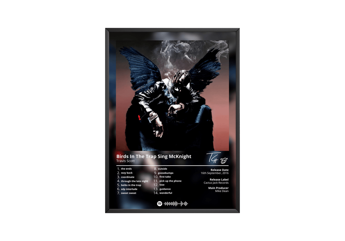 Travis Scott 'Birds In The Trap Sing McKnight' Album Poster - Posters, Prints & Wall Art | HYPE Posters