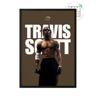 Travis Scott Brown Poster - Posters, Prints & Wall Art | HYPE Posters