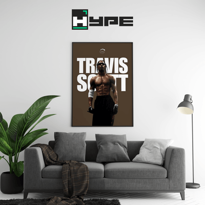 Travis Scott Brown Poster - Posters, Prints & Wall Art | HYPE Posters