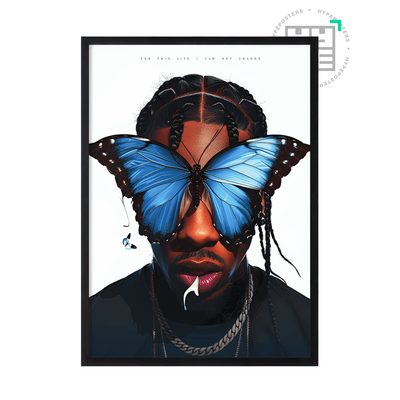 Travis Scott 'Butterfly' Poster - Posters, Prints & Wall Art | HYPE Posters