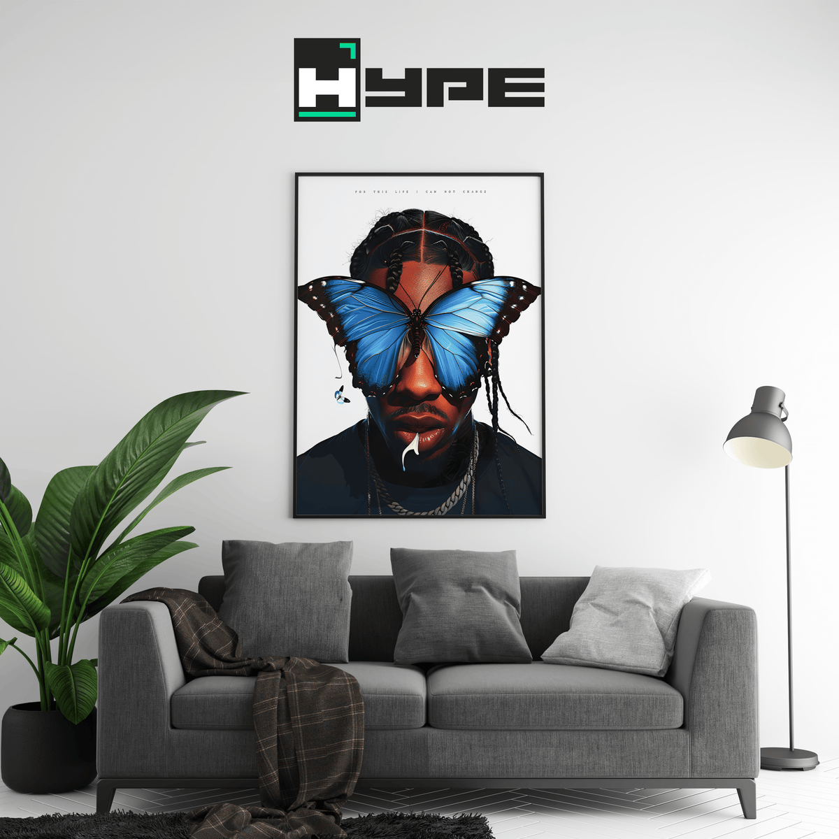 Travis Scott 'Butterfly' Poster - Posters, Prints & Wall Art | HYPE Posters