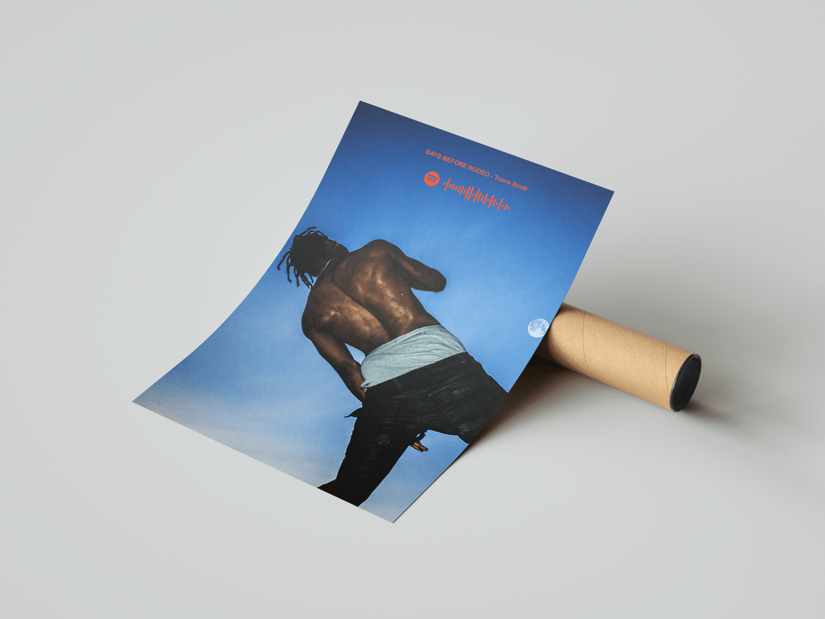Travis Scott 'Days Before Rodeo' Spotify Poster - Posters, Prints & Wall Art | HYPE Posters