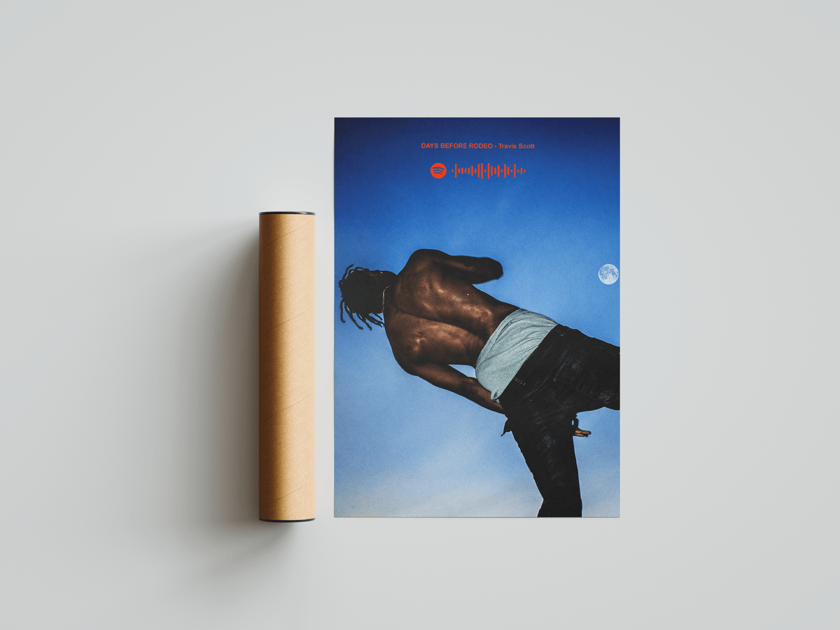 Travis Scott 'Days Before Rodeo' Spotify Poster - Posters, Prints & Wall Art | HYPE Posters