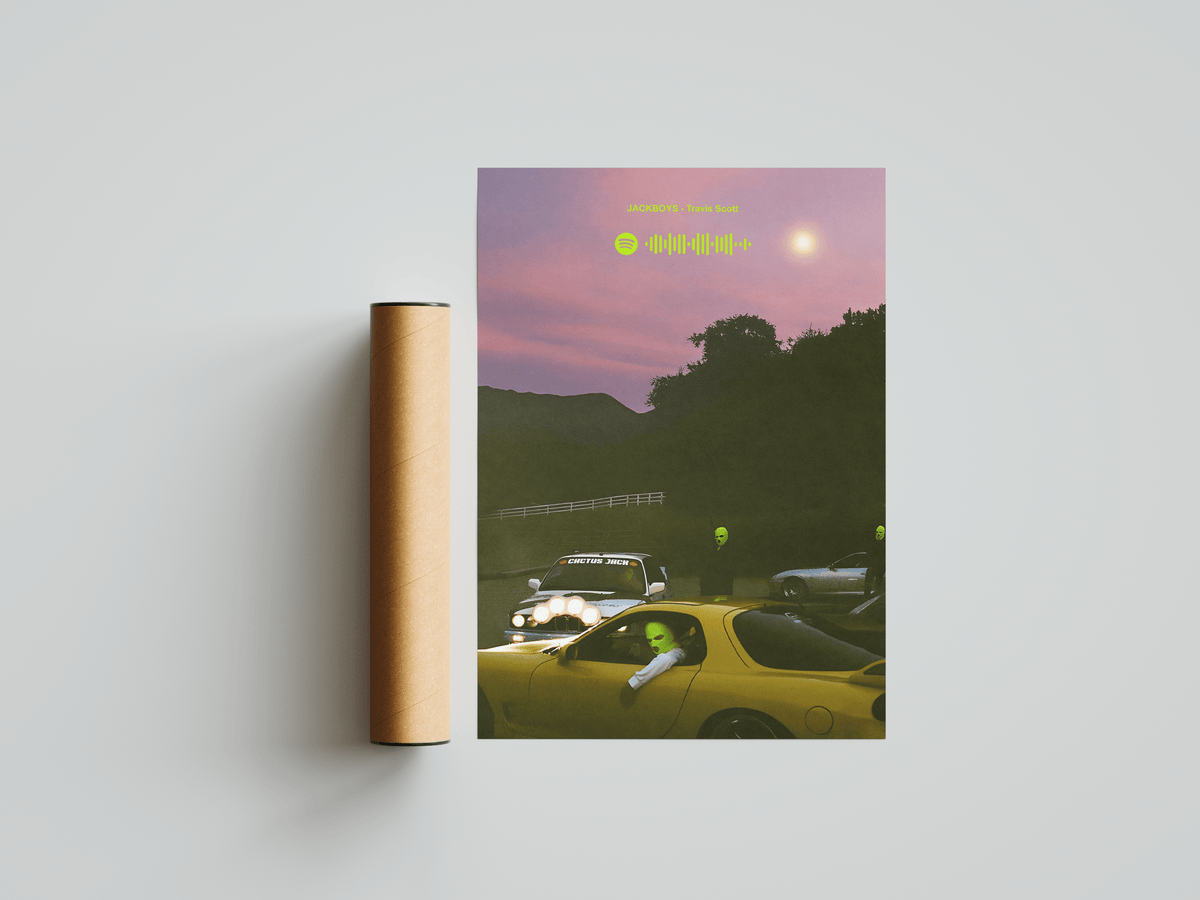 Travis Scott 'Jackboys' Spotify Poster - Posters, Prints & Wall Art | HYPE Posters