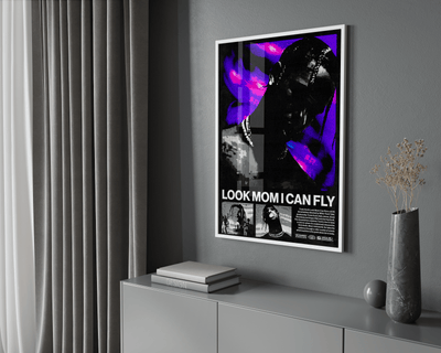 Travis Scott 'Look Mom' Retro Poster - Posters, Prints & Wall Art | HYPE Posters