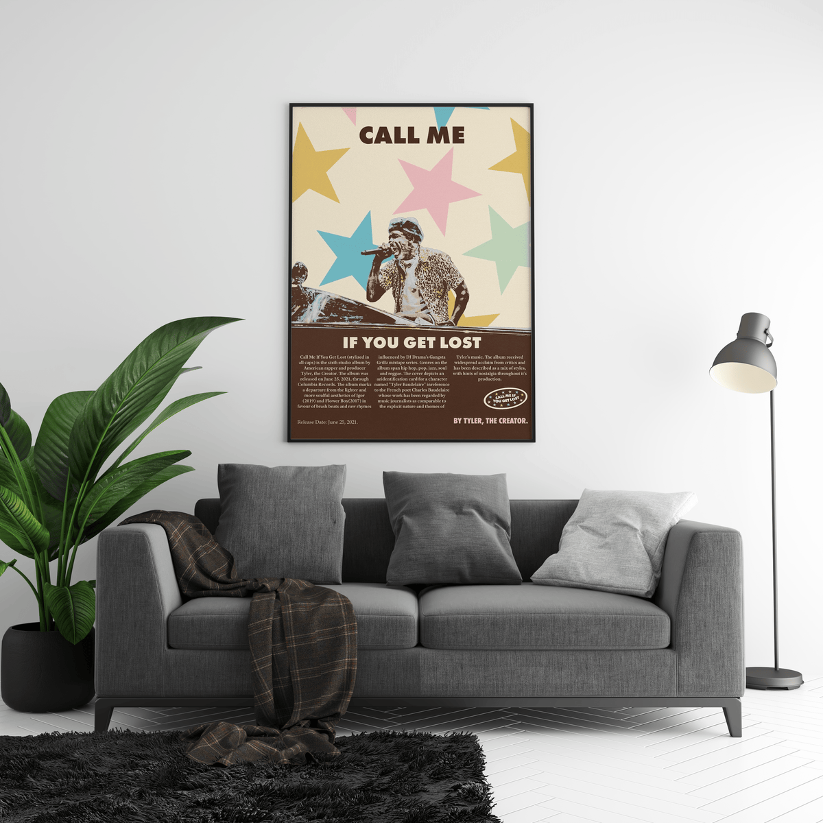 Tyler The Creator 'Call Me' Poster - Posters, Prints & Wall Art | HYPE Posters