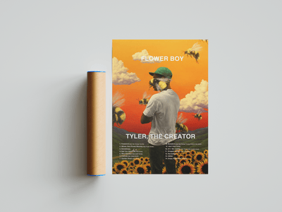 Tyler The Creator 'Flower Boy' Poster - Posters, Prints & Wall Art | HYPE Posters